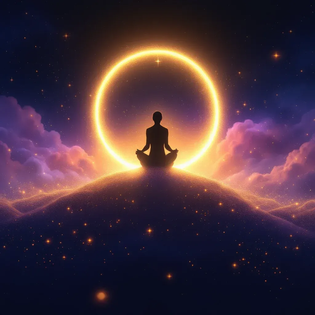 Golden Honey — A cosmic mini visual representing the golden honey variant of the honey symbol.