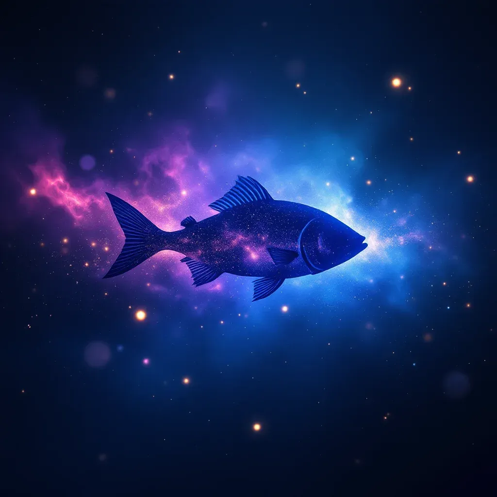 Balık Kaçırmak — Balık sembolünün balık kaçırmak varyantını temsil eden cosmic mini görsel.