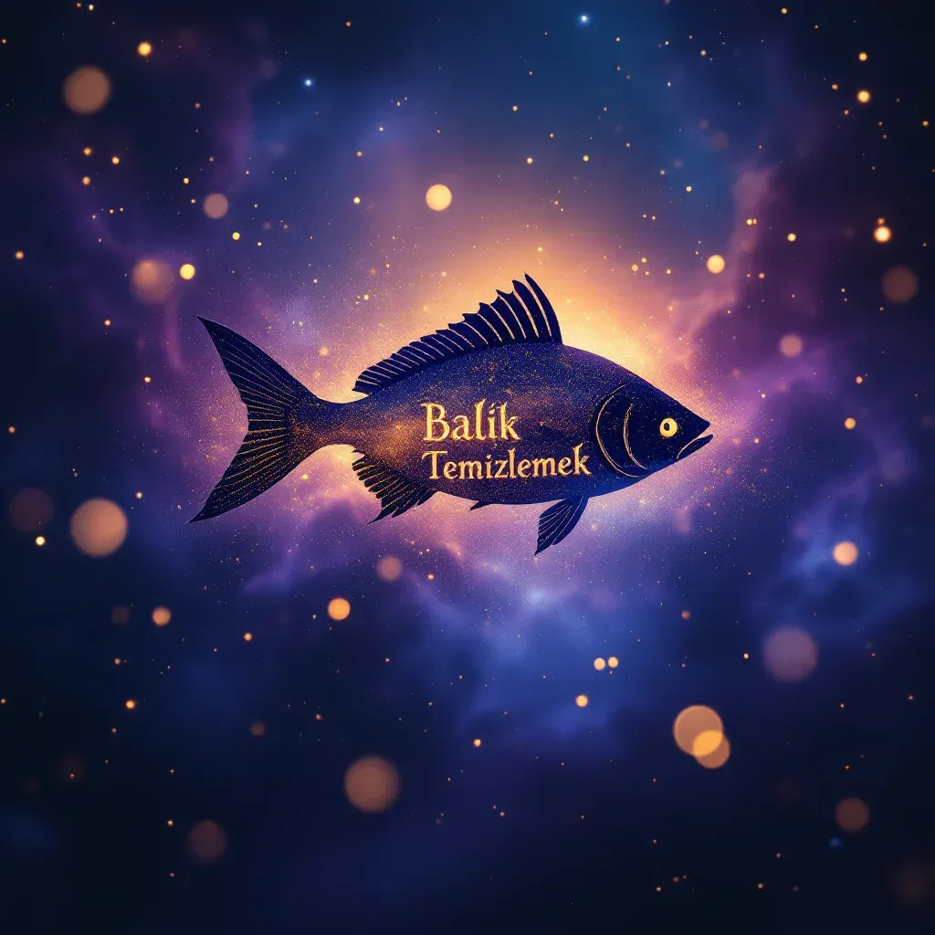 Balık Temizlemek — Balık sembolünün balık temizlemek varyantını temsil eden cosmic mini görsel.