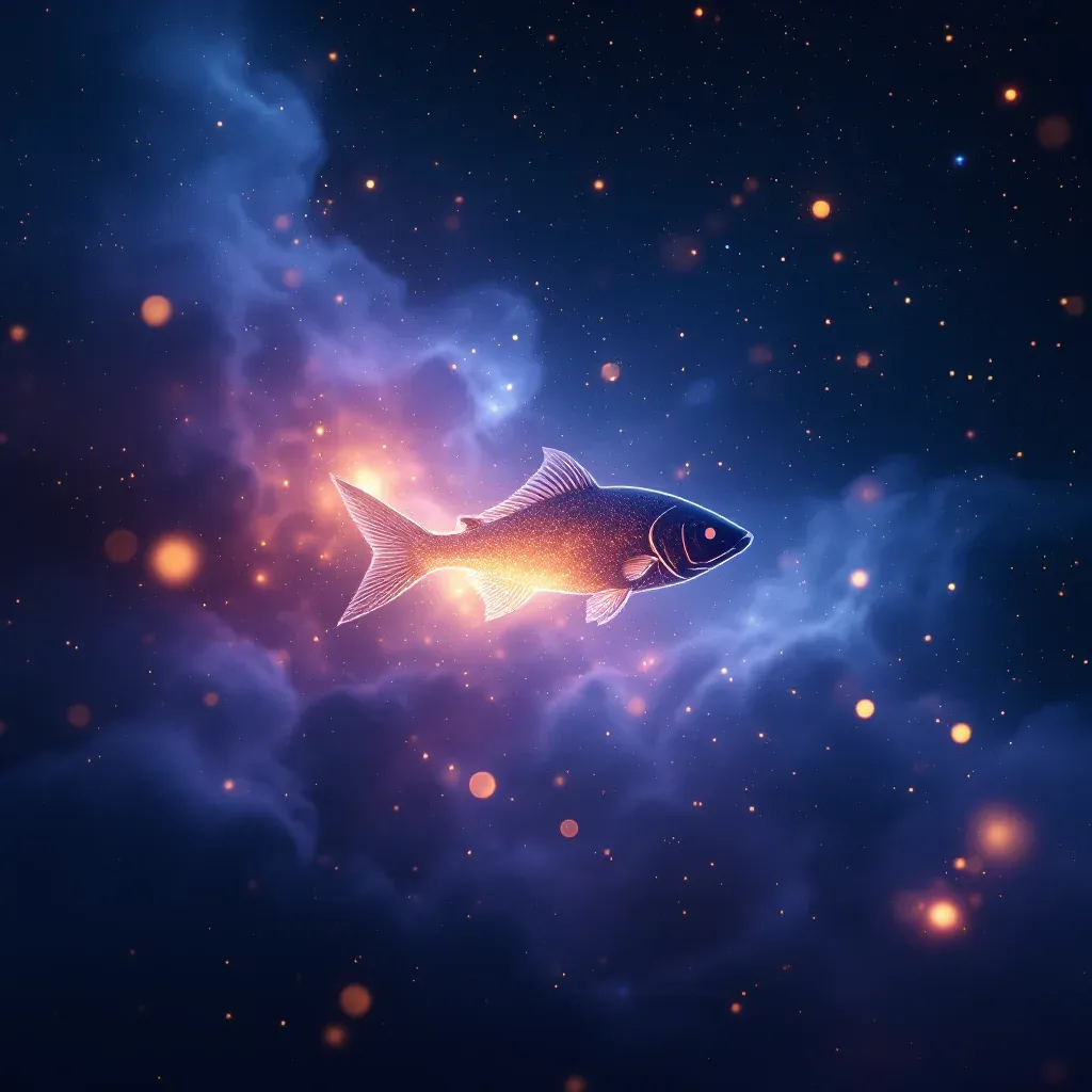 Balık Yakalamak — Balık sembolünün balık yakalamak varyantını temsil eden cosmic mini görsel.