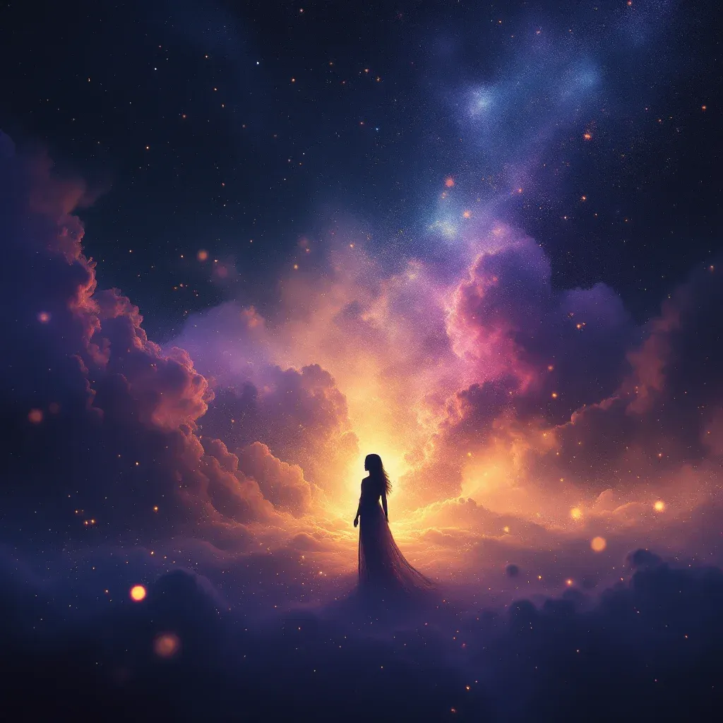 Bebeği Hissetmek — Hamile Olduğunu sembolünün bebeği hissetmek varyantını temsil eden cosmic mini görsel.
