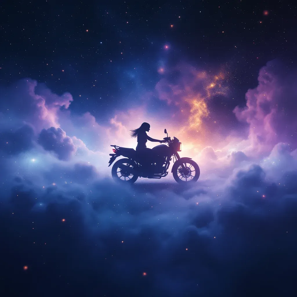 Beyaz Motor — Motor Sürmek sembolünün beyaz motor varyantını temsil eden cosmic mini görsel.