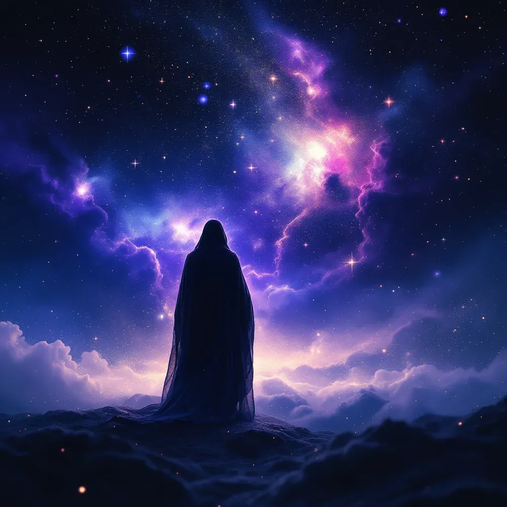 白衣老师 — 代表梦见老师象征中白衣老师变体的宇宙感小图。