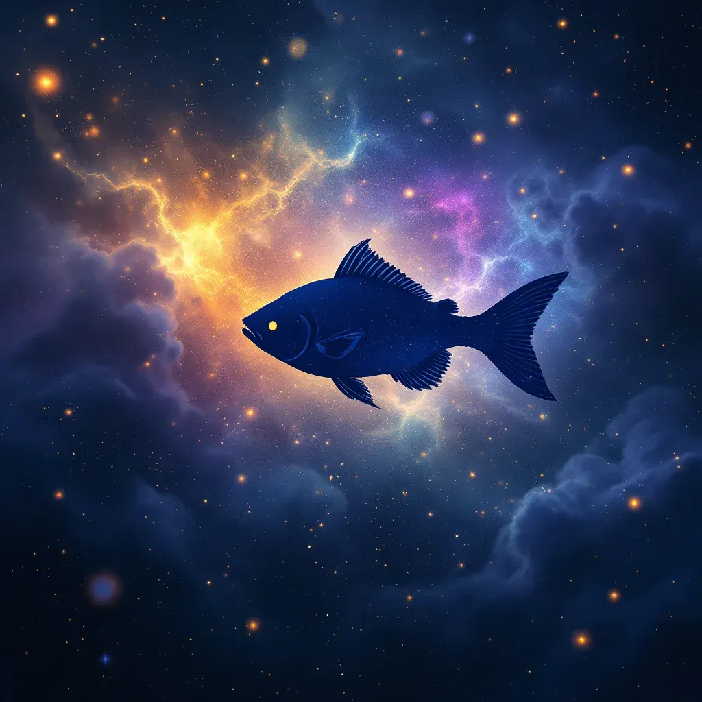 Denizde Balık Görmek — Balık sembolünün denizde balık görmek varyantını temsil eden cosmic mini görsel.
