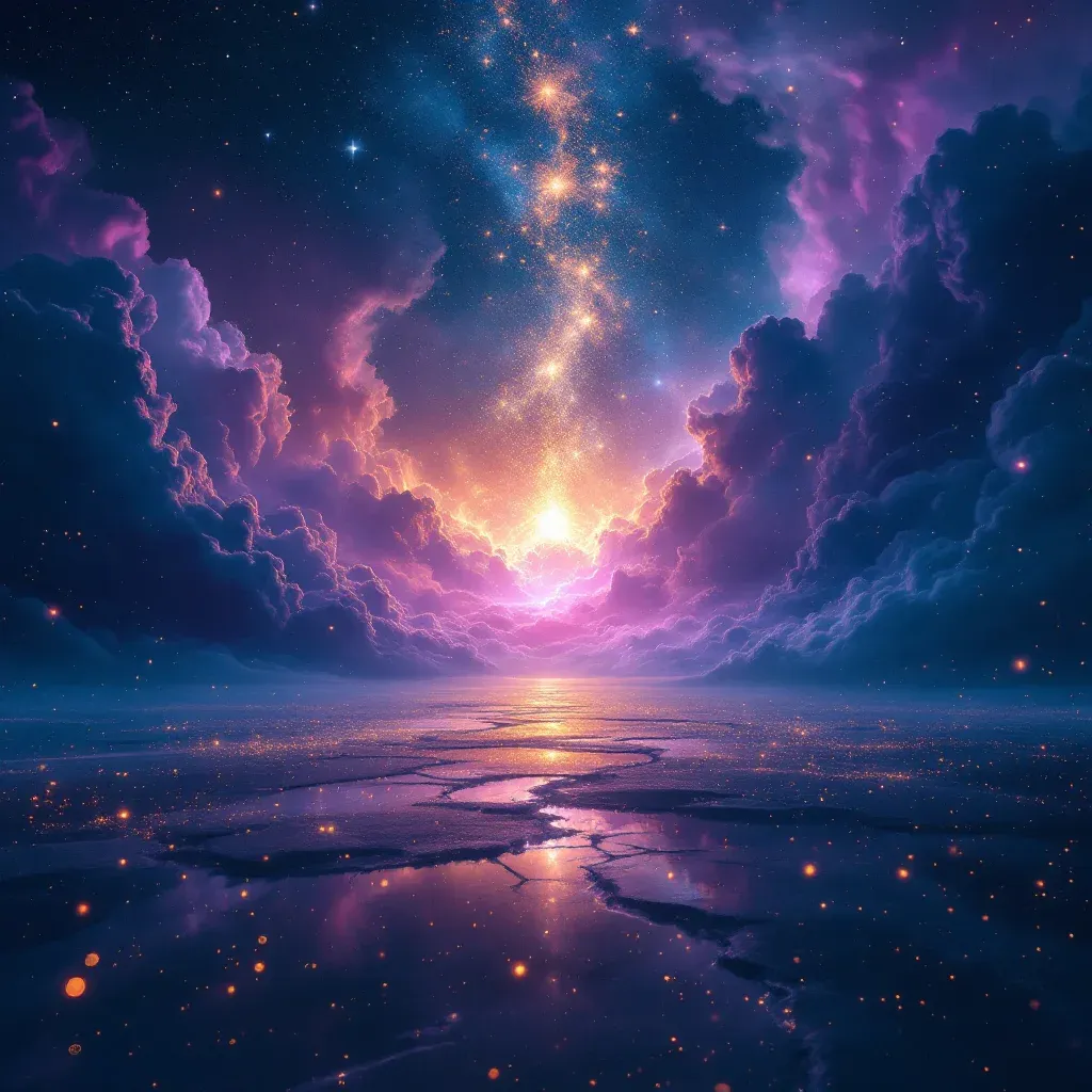 Deprem Sırasında Sakin Kalmak — Ruyada Deprem Gormek sembolünün deprem sırasında sakin kalmak varyantını temsil eden cosmic mini görsel.