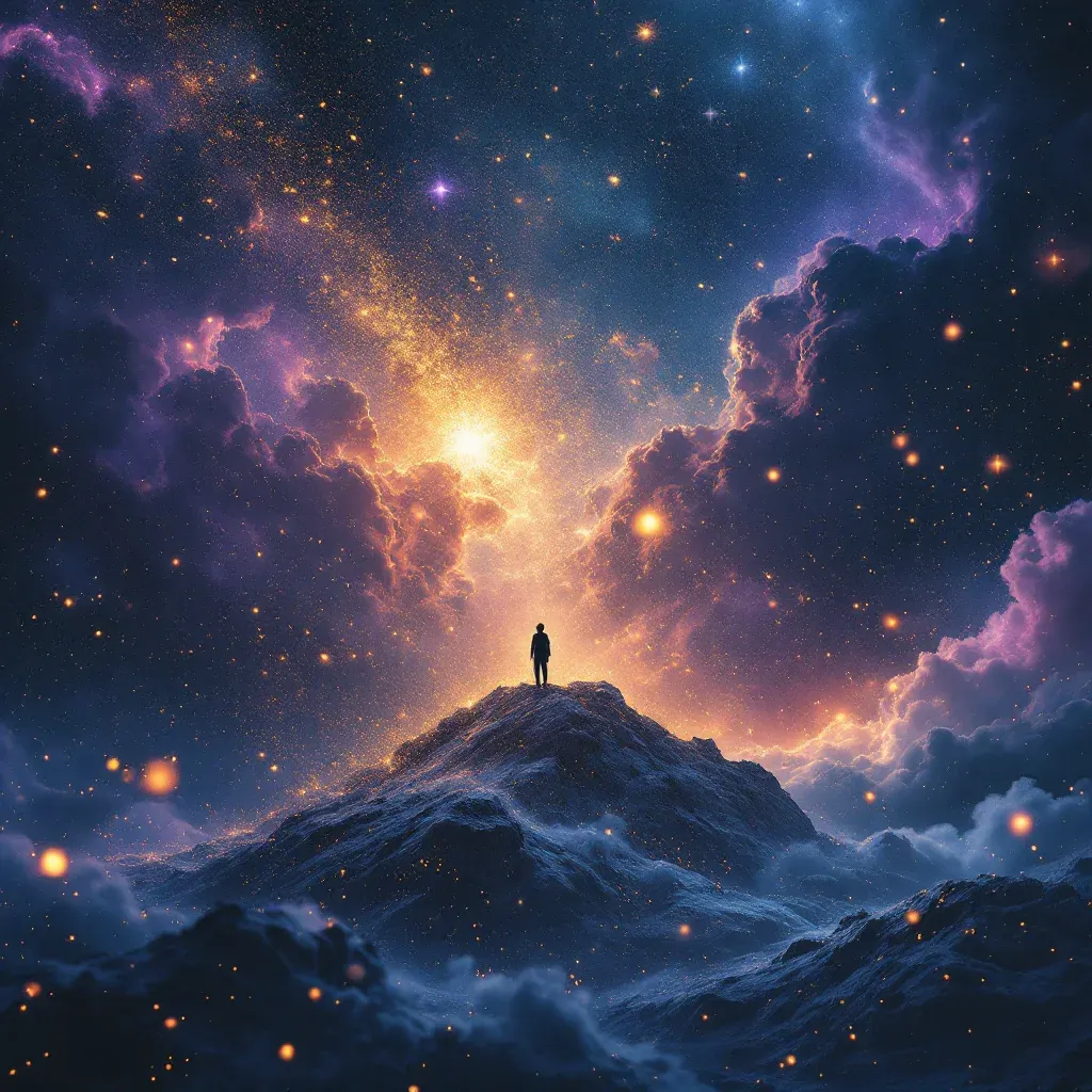 Depremde Ev Yıkılması — Ruyada Deprem Gormek sembolünün depremde ev yıkılması varyantını temsil eden cosmic mini görsel.