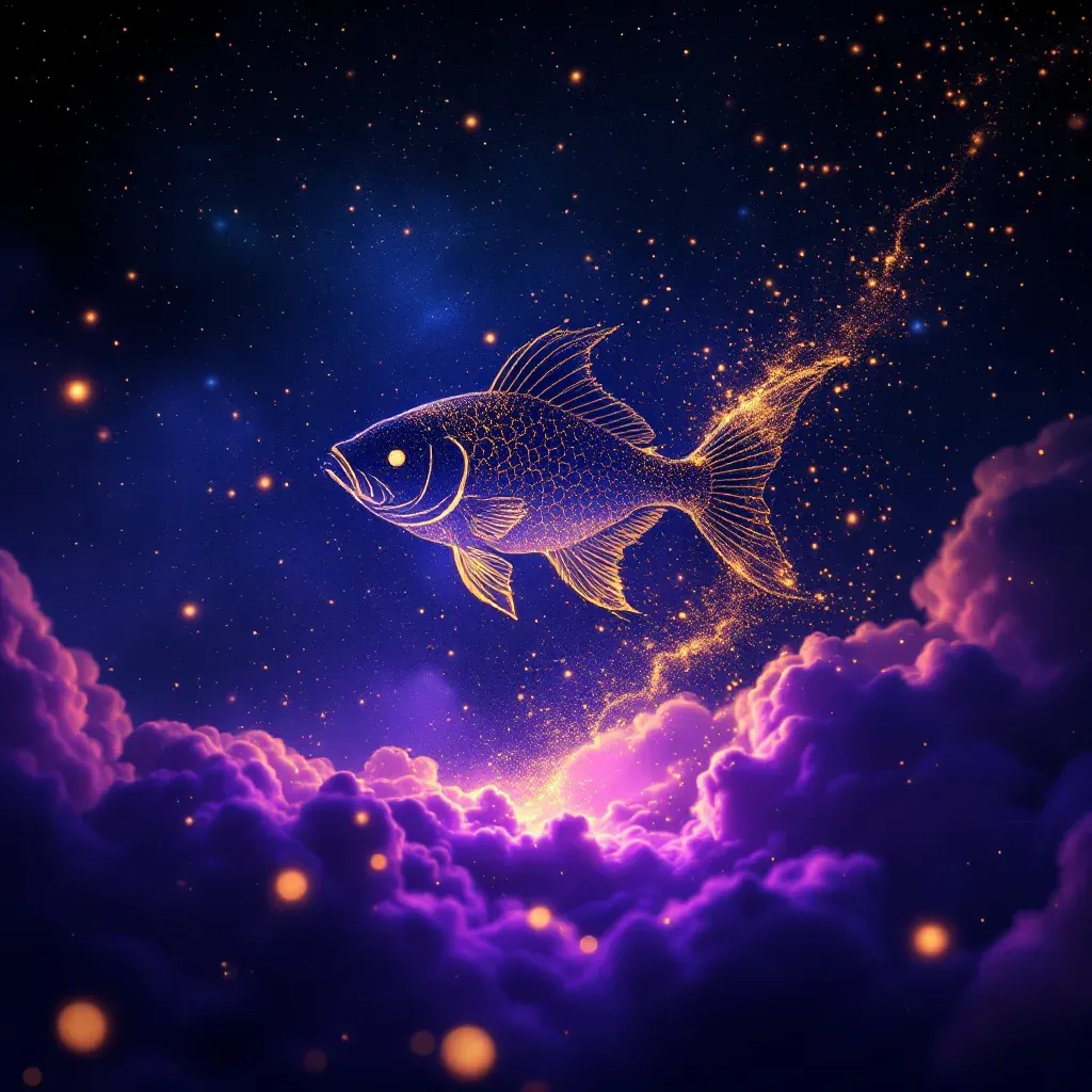 Elinden Kaygan Balık — Balık sembolünün elinden kaygan balık varyantını temsil eden cosmic mini görsel.