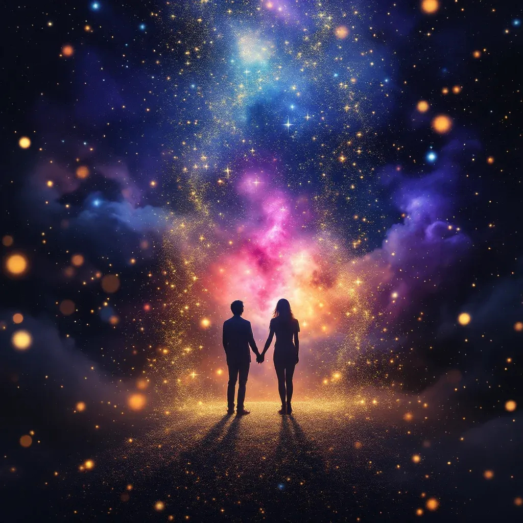 Evde Eski Sevgiliyi Görmek — Eski Sevgiliyi sembolünün evde eski sevgiliyi görmek varyantını temsil eden cosmic mini görsel.