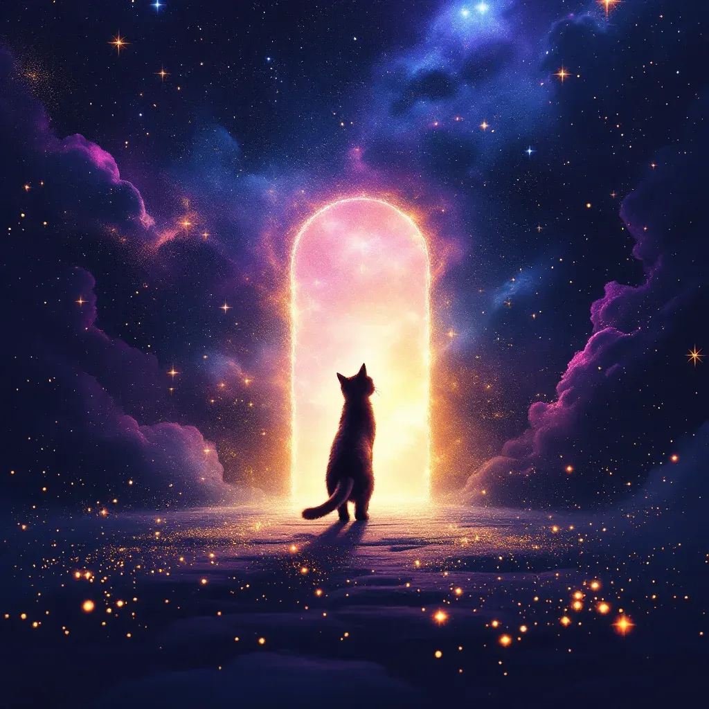 Eve Giren Kedi — Kedi sembolünün eve giren kedi varyantını temsil eden cosmic mini görsel.
