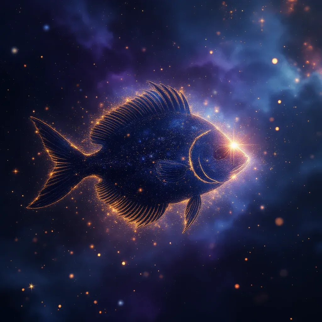 Evin İçinde Balık Görmek — Balık sembolünün evin i̇çinde balık görmek varyantını temsil eden cosmic mini görsel.