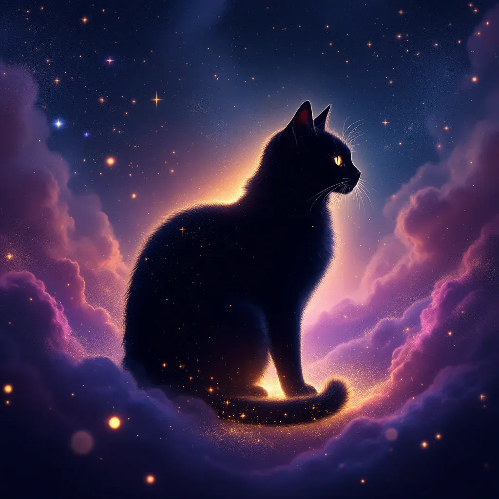 Hamile Kedi — Kedi sembolünün hamile kedi varyantını temsil eden cosmic mini görsel.