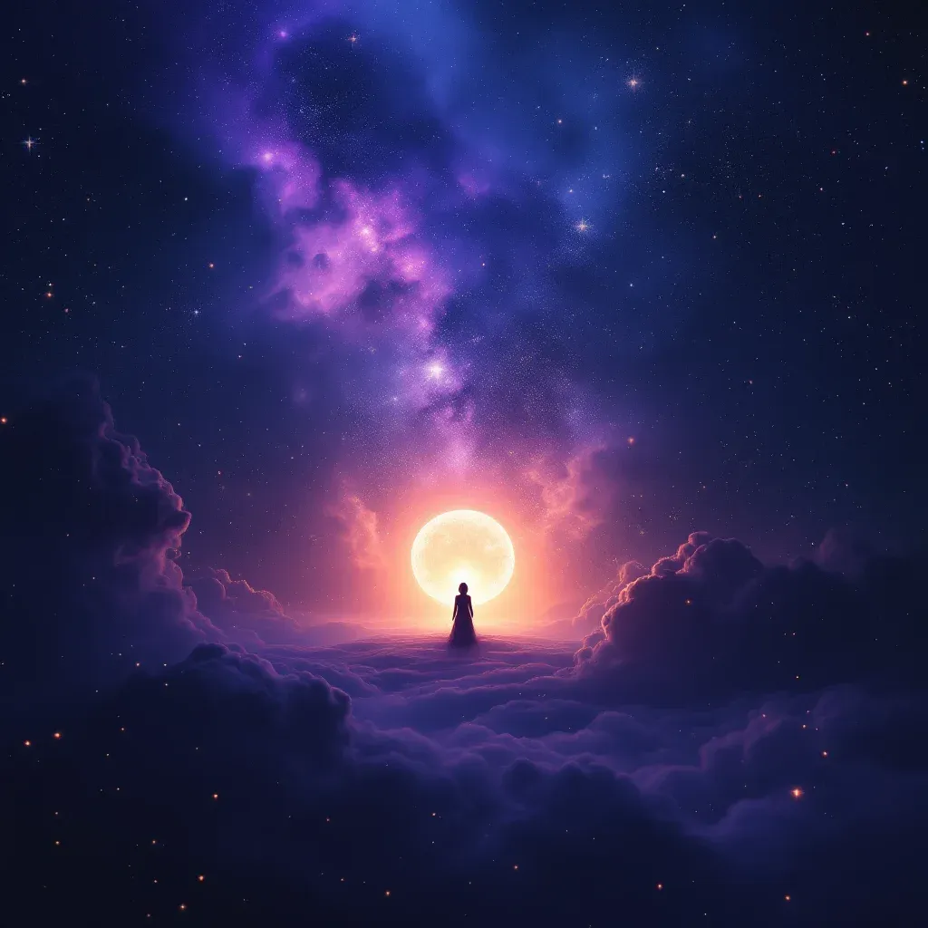Hamileliği Gizli Bir Mutlulukla Taşımak — Hamile Olduğunu sembolünün hamileliği gizli bir mutlulukla taşımak varyantını temsil eden cosmic mini görsel.