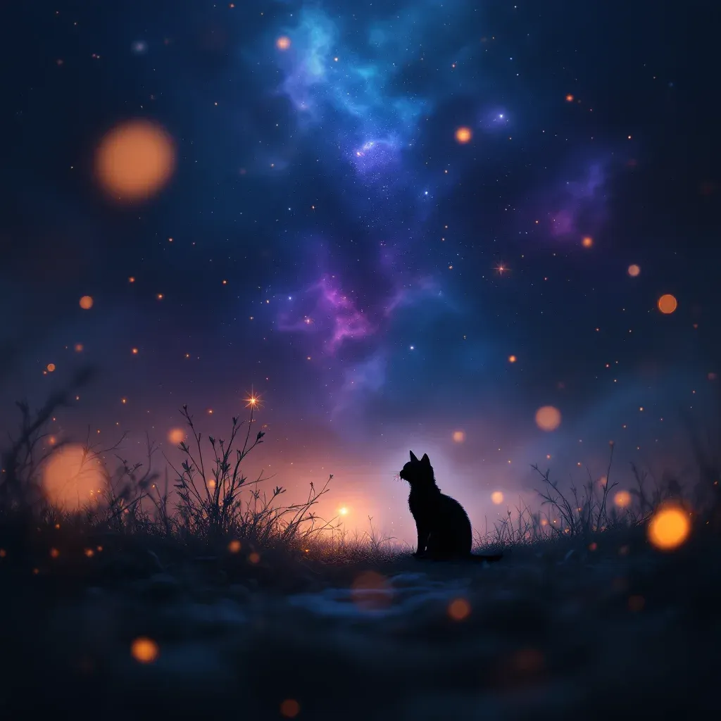 Hasta Kedi — Kedi sembolünün hasta kedi varyantını temsil eden cosmic mini görsel.