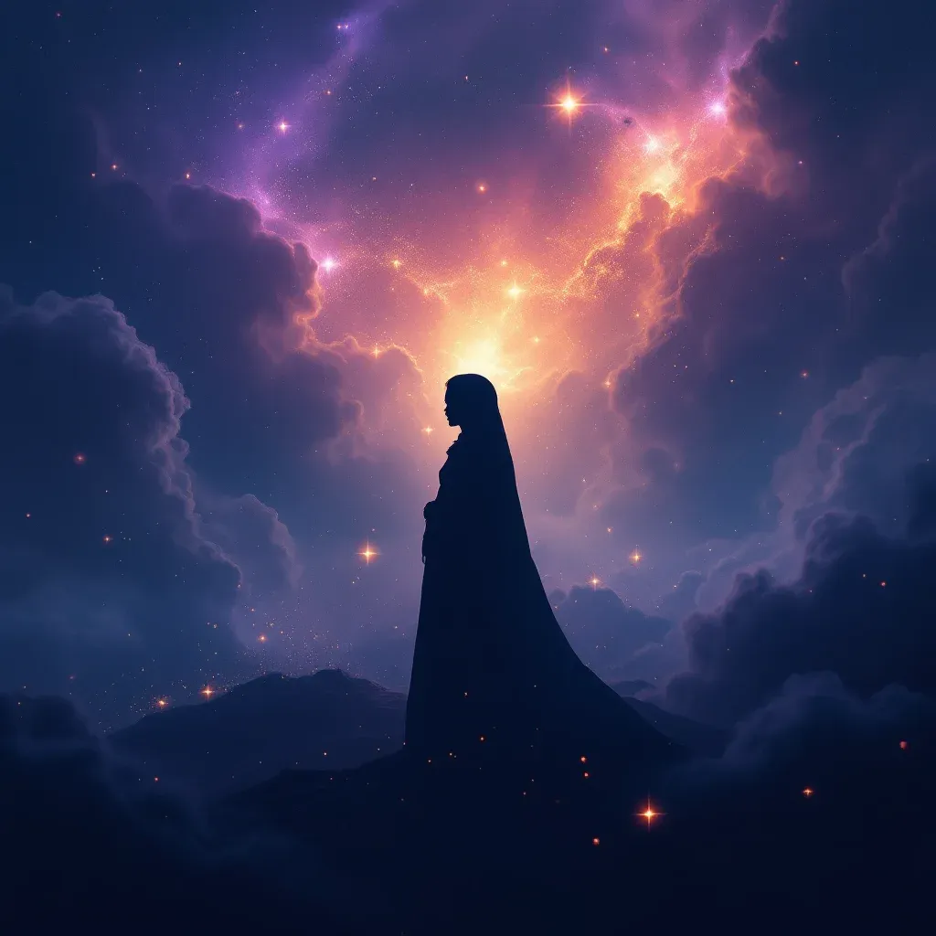 Vista de Ibn Sirin — imagen mini cósmica que representa la variante de la mirada de Ibn Sirin del símbolo comer baklava en sueños.