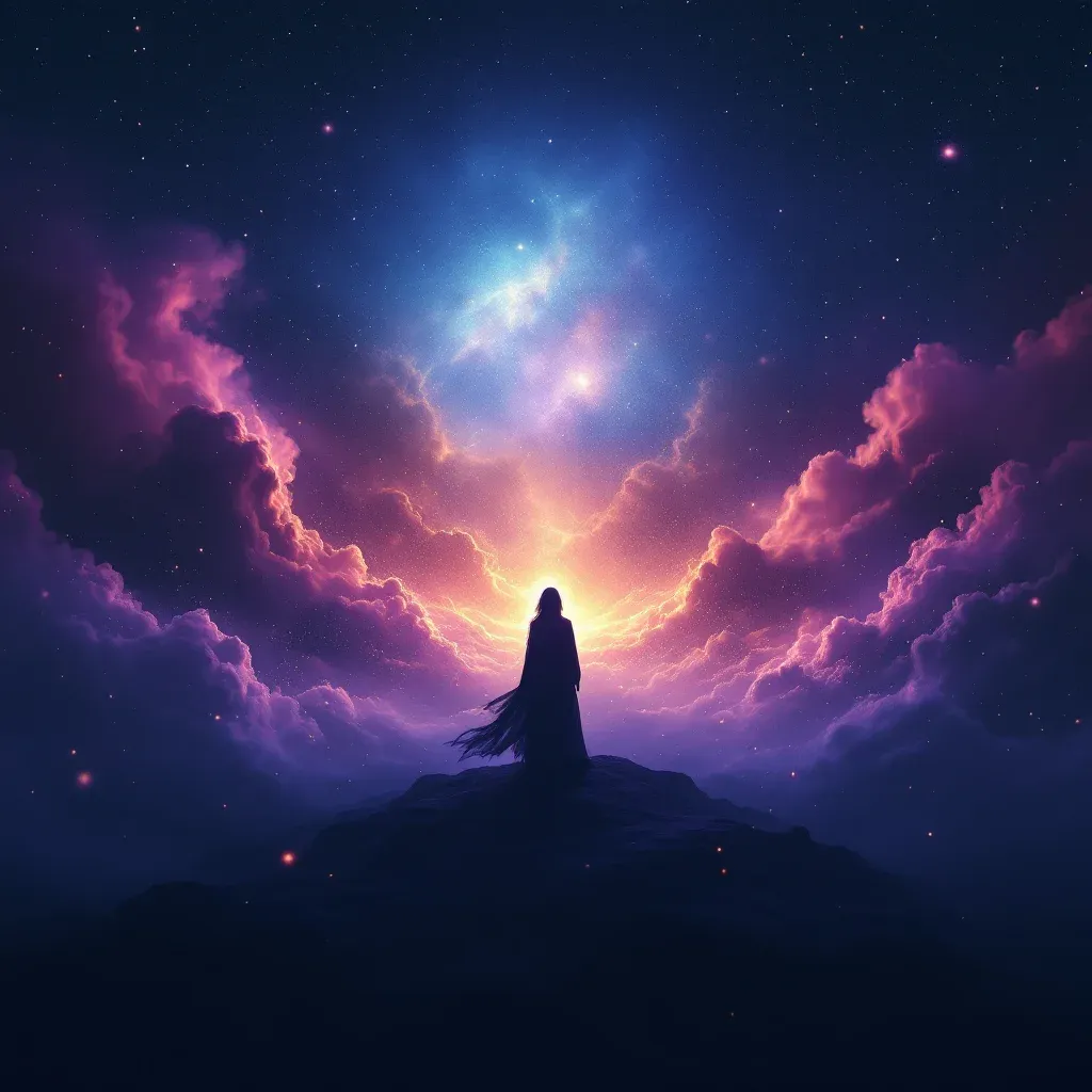 Camino oscuro — Imagen mini cósmica que representa la variante de camino oscuro del símbolo Soñar con intentar encontrar el camino.