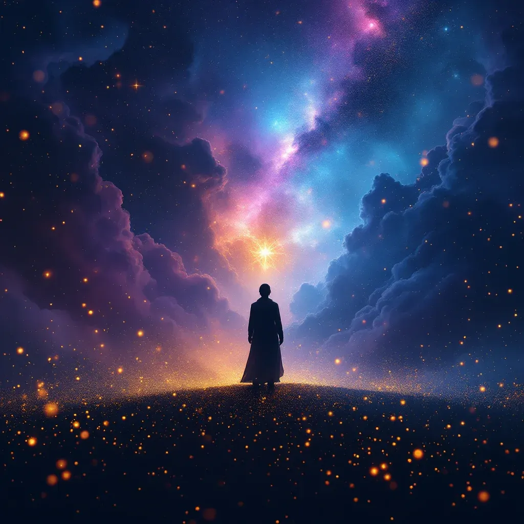 Karnın Büyüdüğünü Görmek — Hamile Olduğunu sembolünün karnın büyüdüğünü görmek varyantını temsil eden cosmic mini görsel.