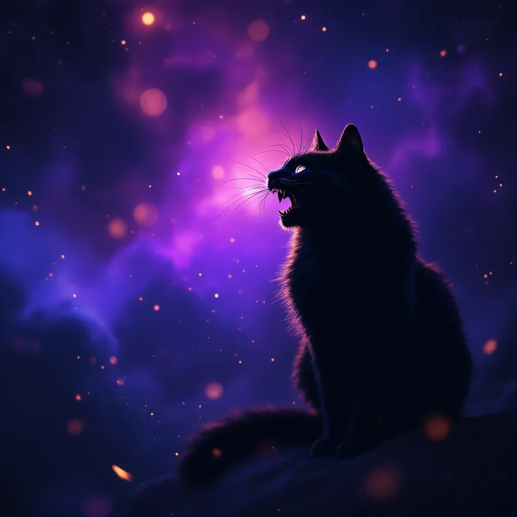 Kedi Isırması — Kedi sembolünün kedi isırması varyantını temsil eden cosmic mini görsel.