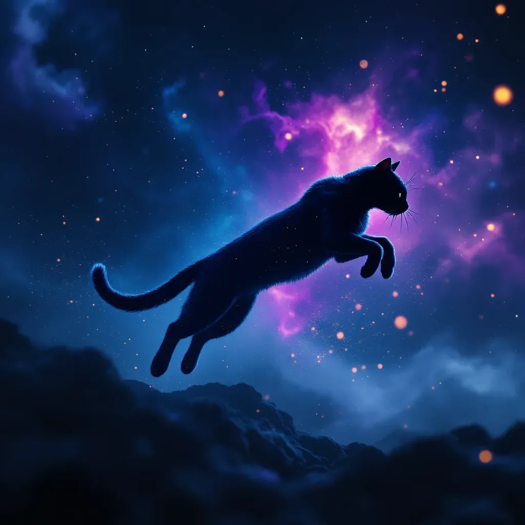 Kedi Saldırması — Kedi sembolünün kedi saldırması varyantını temsil eden cosmic mini görsel.