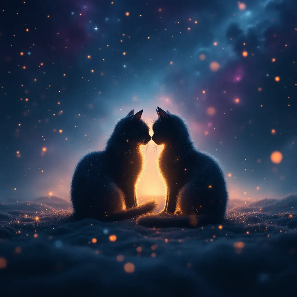 Kedi Sevmek — Kedi sembolünün kedi sevmek varyantını temsil eden cosmic mini görsel.