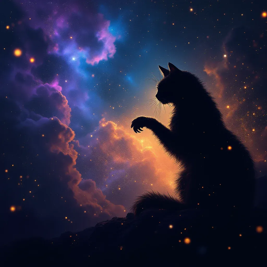 Kedi Tırmalaması — Kedi sembolünün kedi tırmalaması varyantını temsil eden cosmic mini görsel.