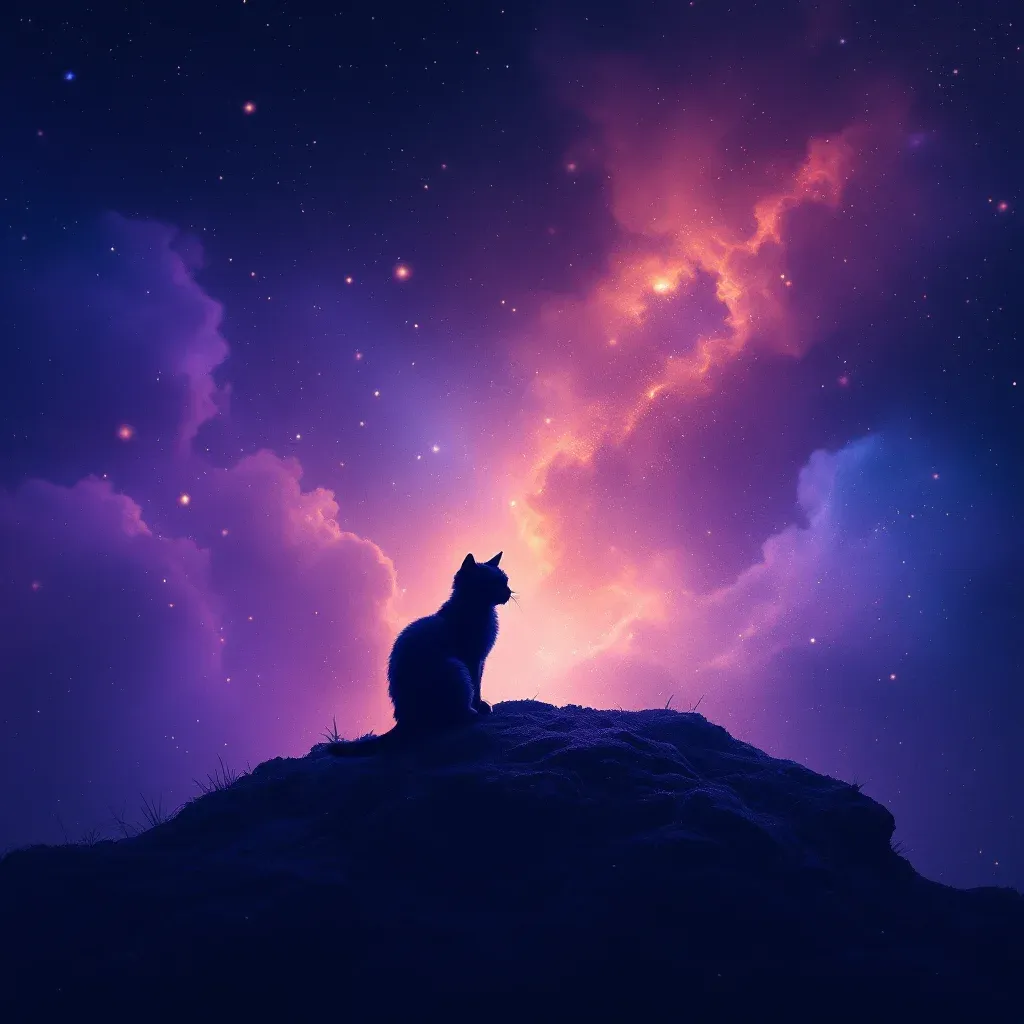 Kedi Yavrusu — Kedi sembolünün kedi yavrusu varyantını temsil eden cosmic mini görsel.