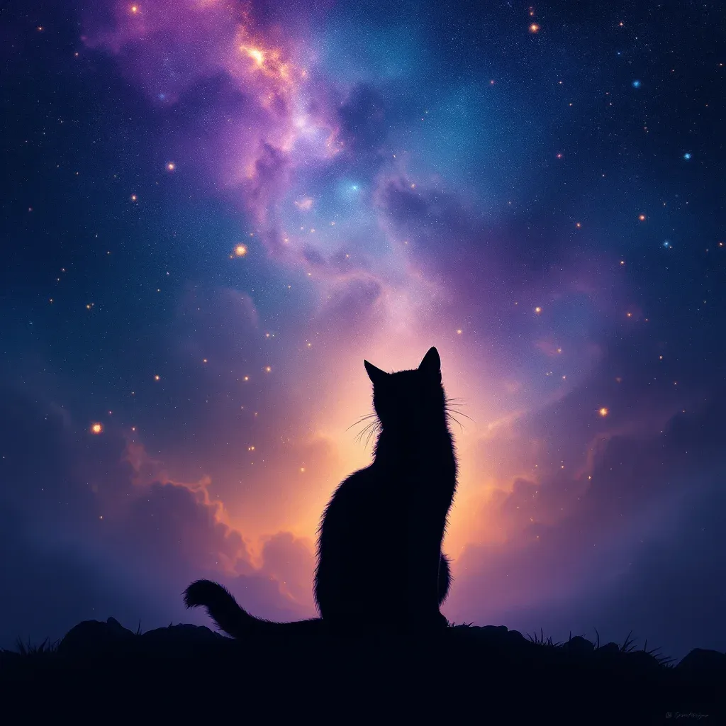 Kediden Korkmak — Kedi sembolünün kediden korkmak varyantını temsil eden cosmic mini görsel.
