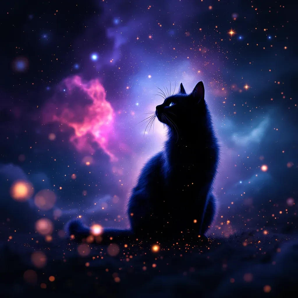 Kediye Dönüşmek — Kedi sembolünün kediye dönüşmek varyantını temsil eden cosmic mini görsel.
