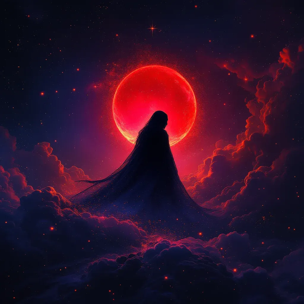 Escorpião Vermelho — Miniimagem cósmica que representa a variante de escorpião vermelho do símbolo do escorpião.