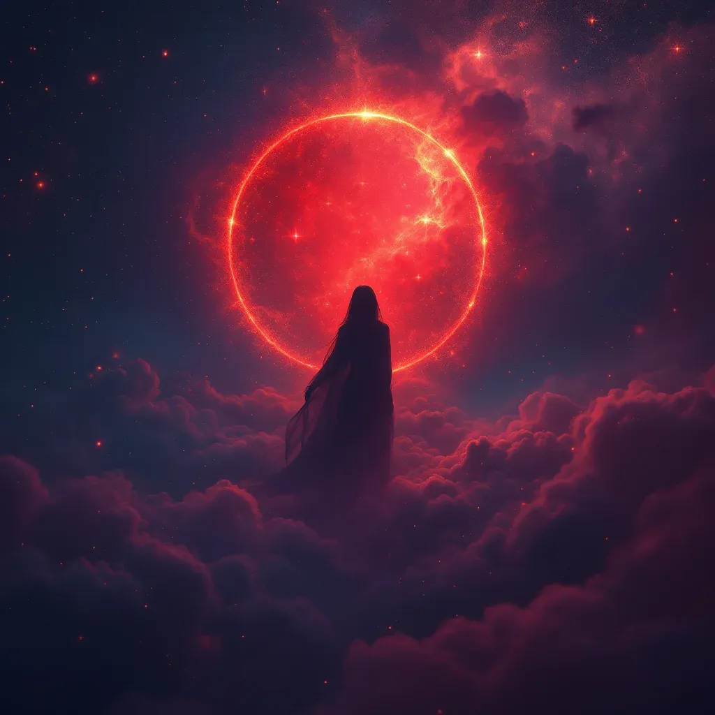 Llama roja — Imagen mini cósmica que representa la variante de llama roja del símbolo de un lugar ardiendo.