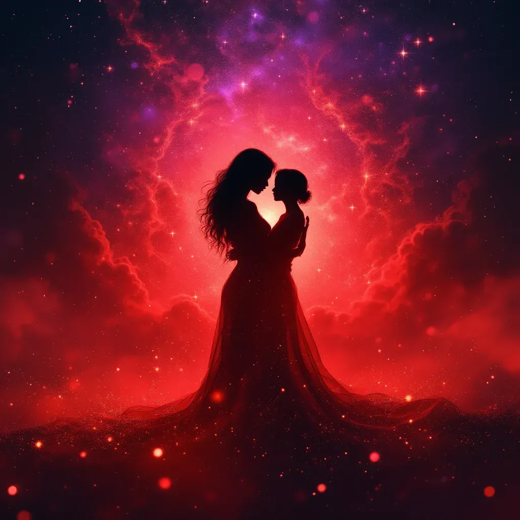 Kırmızı Anne — Anne sembolünün kırmızı anne varyantını temsil eden cosmic mini görsel.