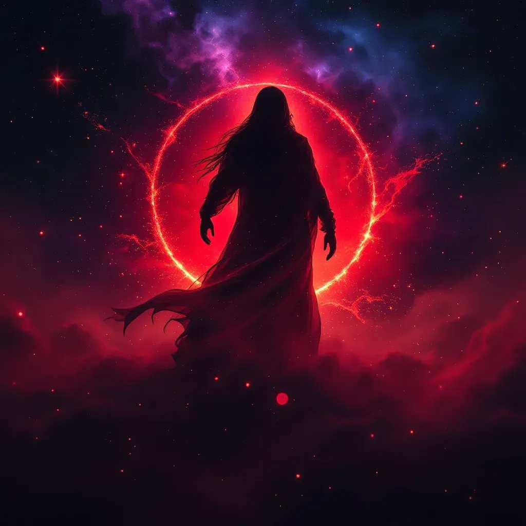 Alcalde Rojo — Imagen cósmica en miniatura que representa la variante del alcalde rojo del símbolo del alcalde en sueños.