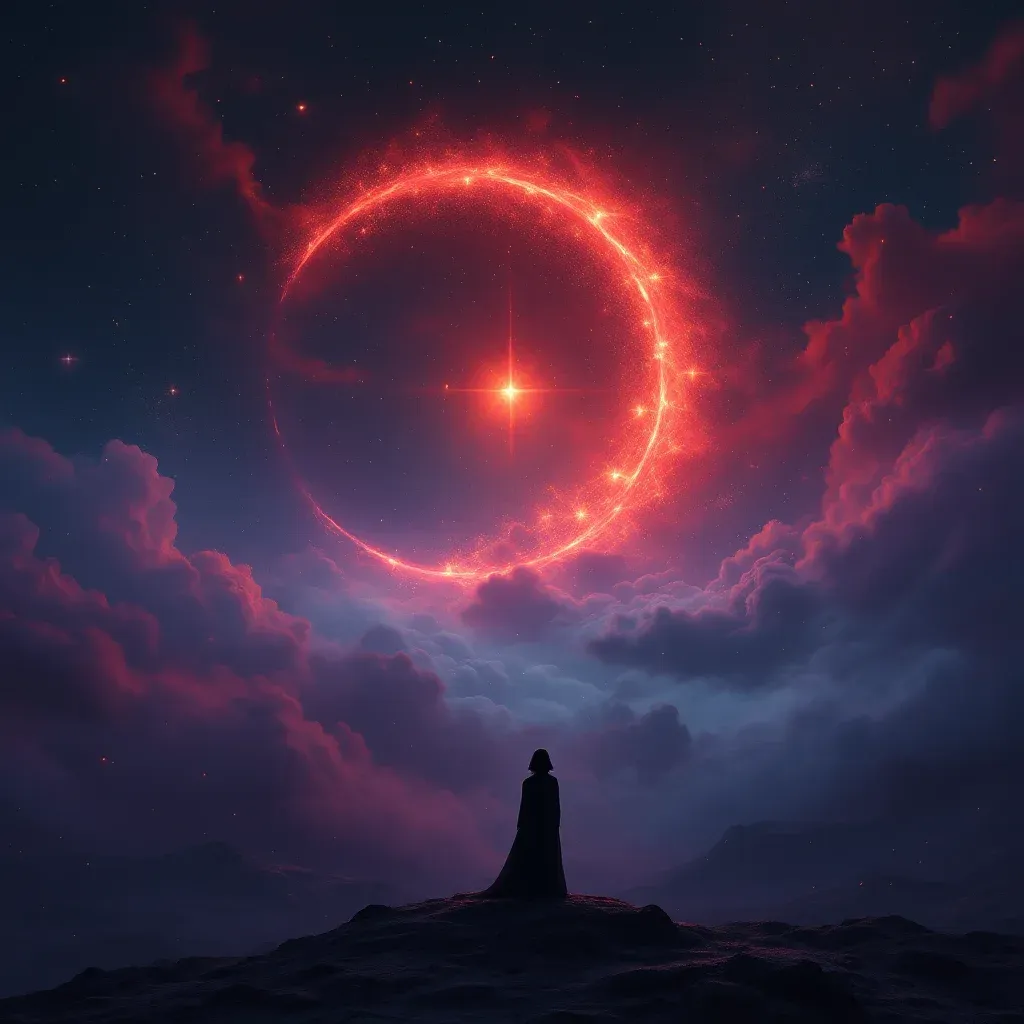 Kırmızı Evlilik Teması — Evlendiğini sembolünün kırmızı evlilik teması varyantını temsil eden cosmic mini görsel.