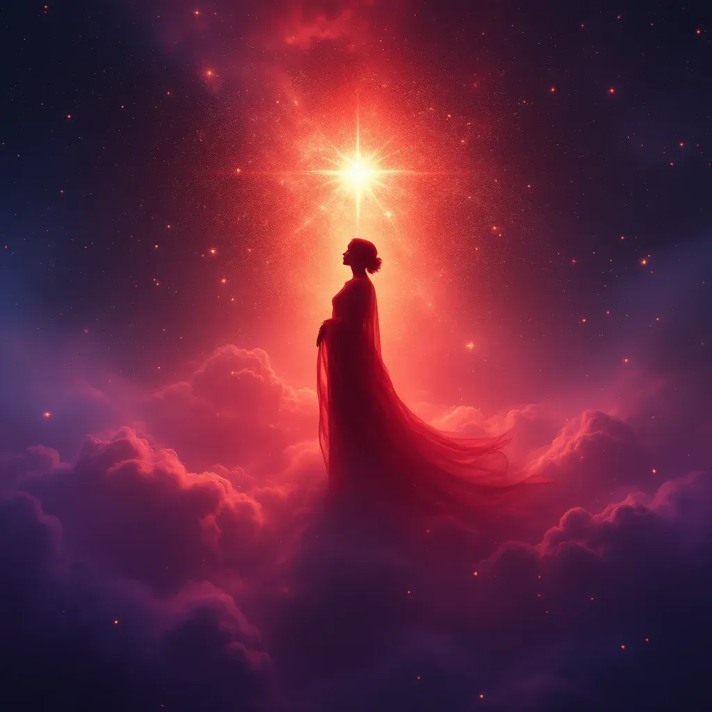 Interpretaciones de sueños rojas — imagen cósmica en miniatura que representa la variante roja del símbolo de las interpretaciones de sueños.