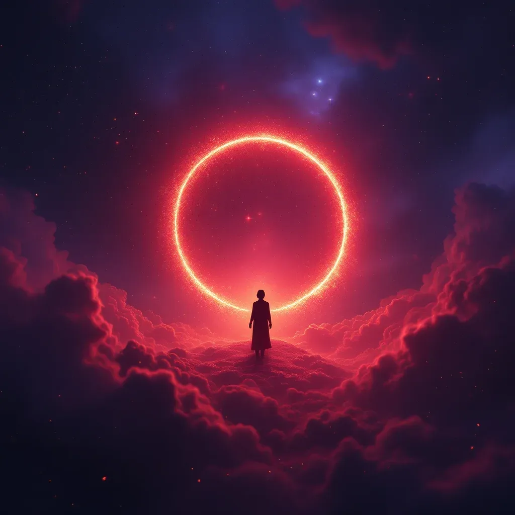 Kırmızı Sahnede Ağlamak — Ağlamak sembolünün kırmızı sahnede ağlamak varyantını temsil eden cosmic mini görsel.