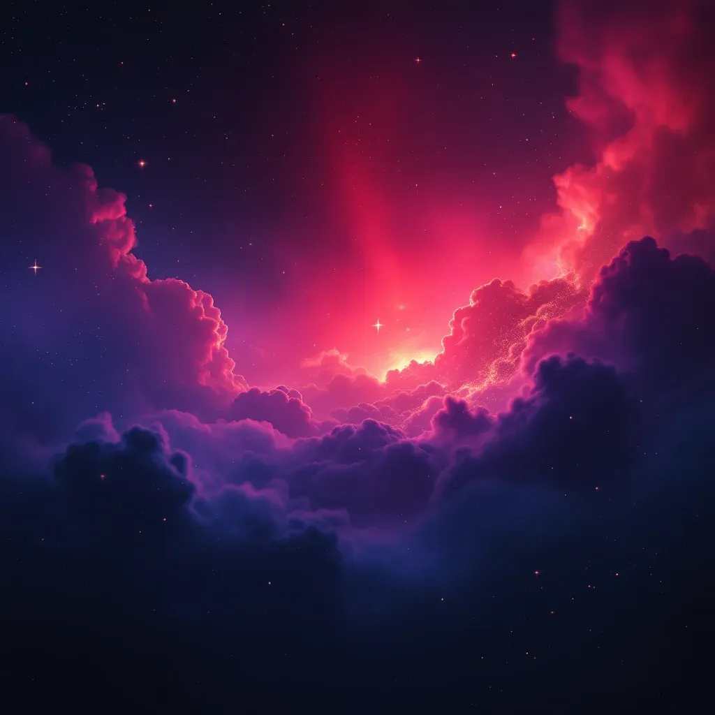 Rebeldía de tono rojo — miniimagen cósmica que representa la variante de rebeldía de tono rojo del símbolo Soñar con rebelarse contra Dios.