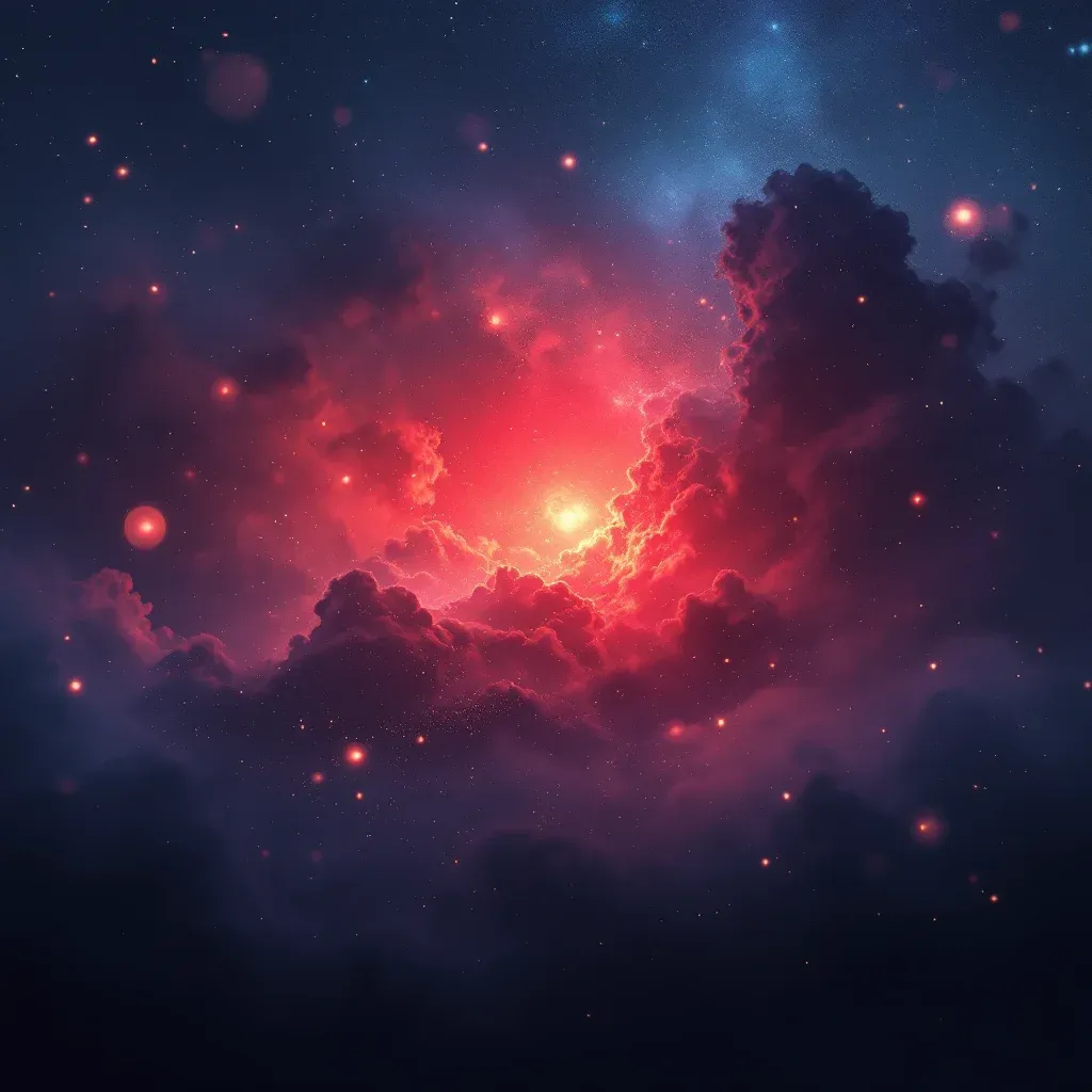 Ver el torso descubierto en rojo — imagen cósmica mini que representa la variante de ver el torso descubierto en rojo.