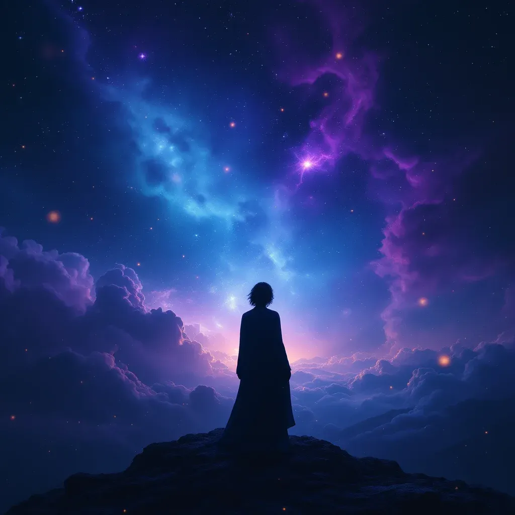 Blue-Tinted Pregnant Woman — A cosmic mini visual representing the blue-tinted pregnant woman variation of the Pregnant Woman symbol.