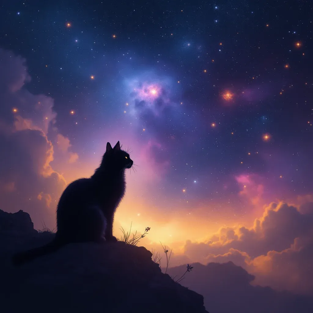 Ölü Kedi — Kedi sembolünün ölü kedi varyantını temsil eden cosmic mini görsel.