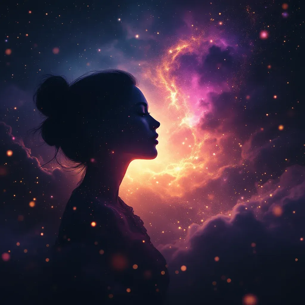 Hablar con calma y respeto — Imagen cósmica pequeña que representa la variante de hablar con calma y respeto del símbolo Hablar con la esposa de tu amante.