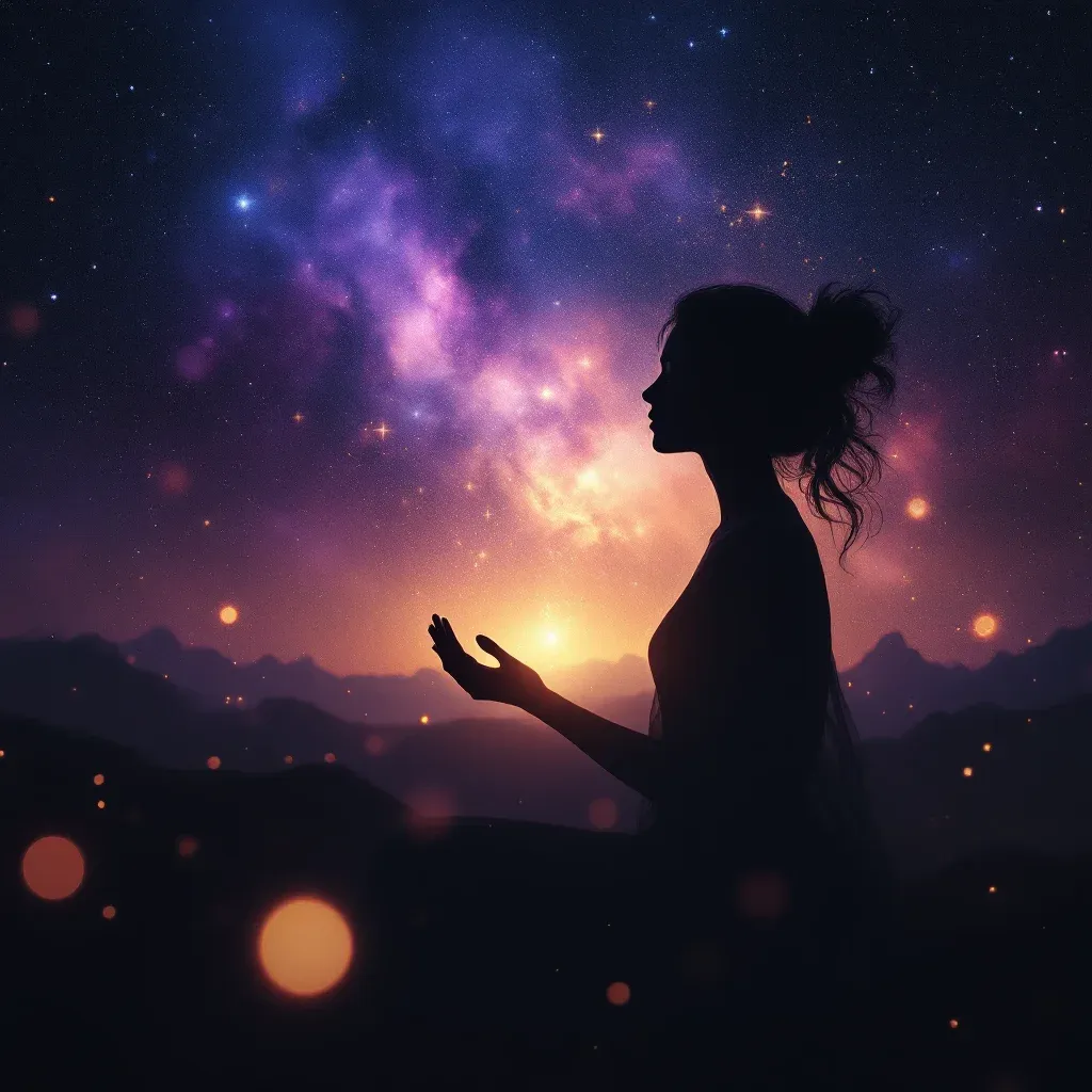Magia negra — imagen cósmica en miniatura que representa la variante de magia negra del símbolo Soñar con Encontrar Magia.