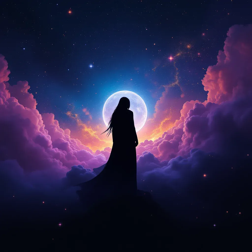 Siyah Gölgede Ağlamak — Ağlamak sembolünün siyah gölgede ağlamak varyantını temsil eden cosmic mini görsel.