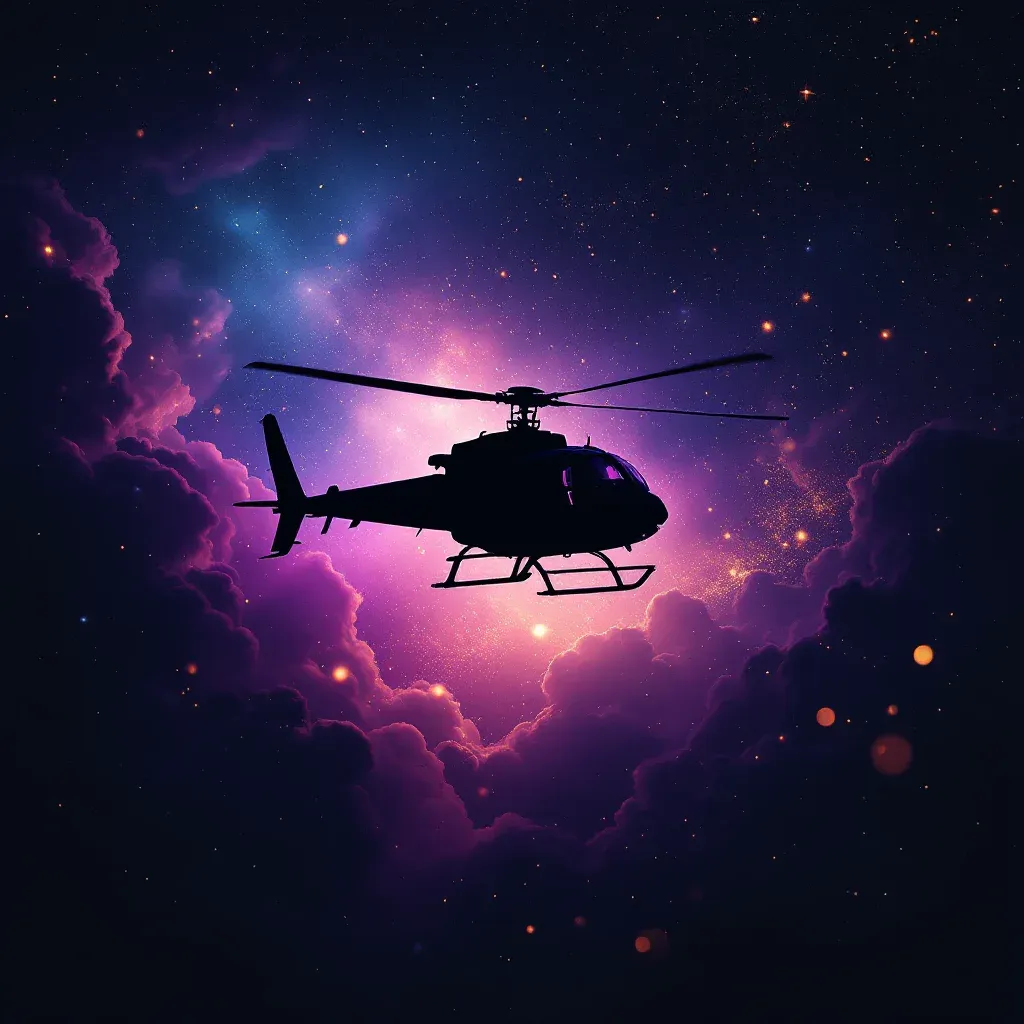 Helicóptero negro — Imagen mini cósmica que representa la variante de helicóptero negro del símbolo.