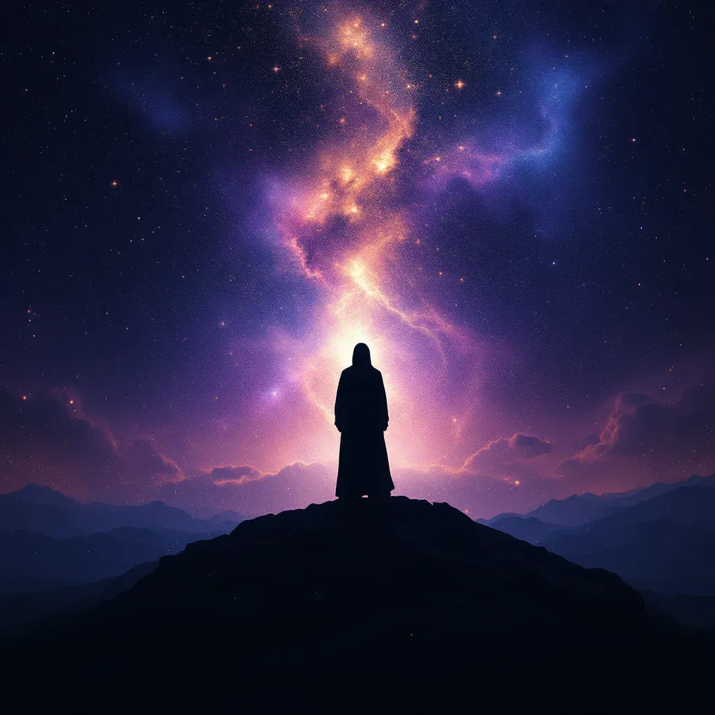 Schwarzes Mädchen — kosmisches Mini-Bild, das die schwarze Mädchen-Variante des Symbols »Im Traum ein Mädchen umarmen und weinen« darstellt.