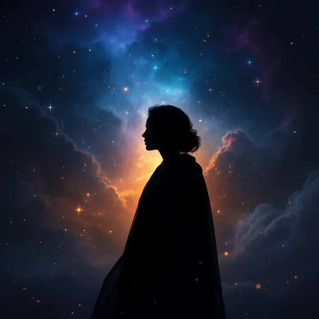 拧掉黑蛇的头 — 代表梦见拧掉蛇头的黑蛇变体的宇宙感小图。