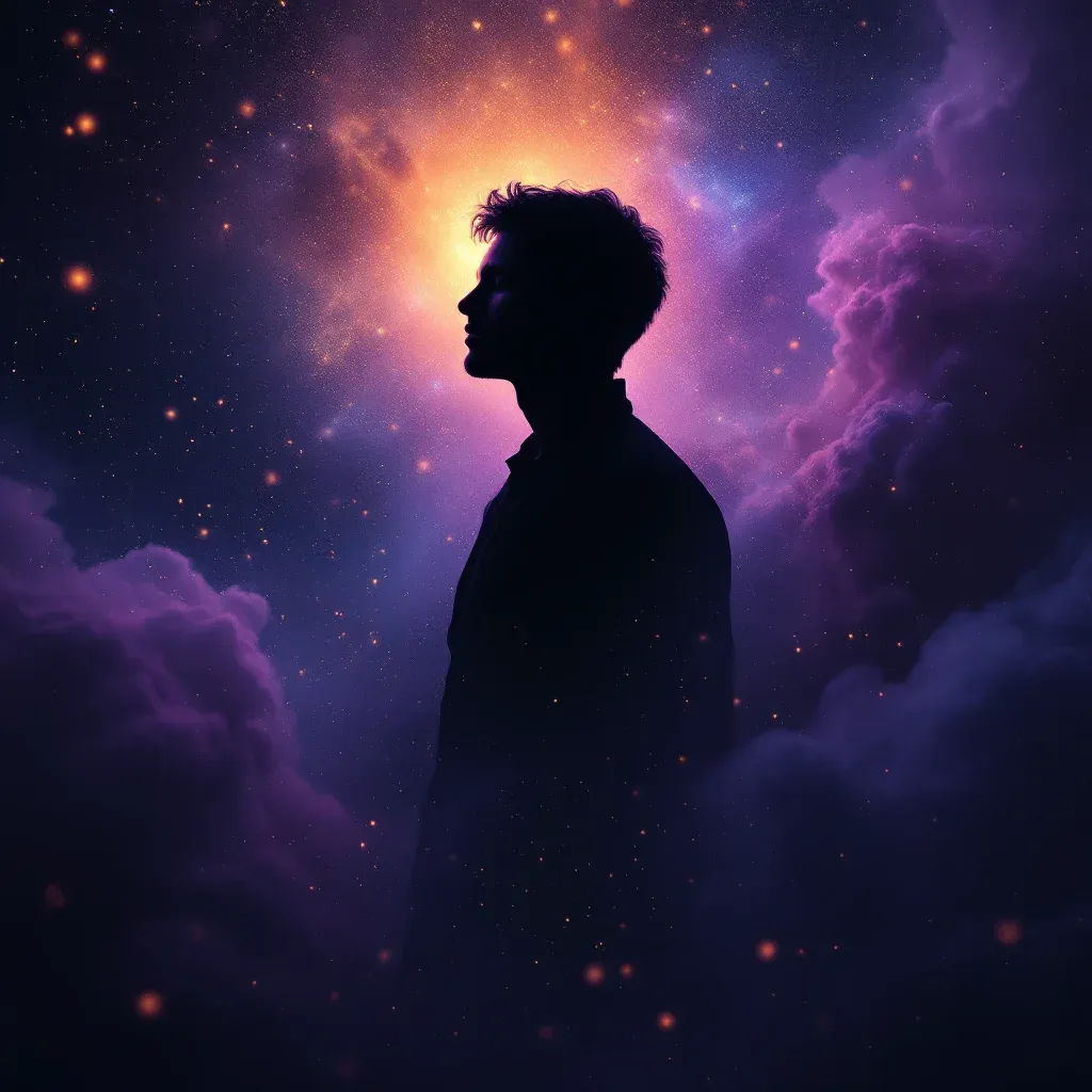 Teñirse de negro — imagen mini cósmica que representa la variante de teñirse de negro del símbolo de verse con el cabello teñido en sueños.