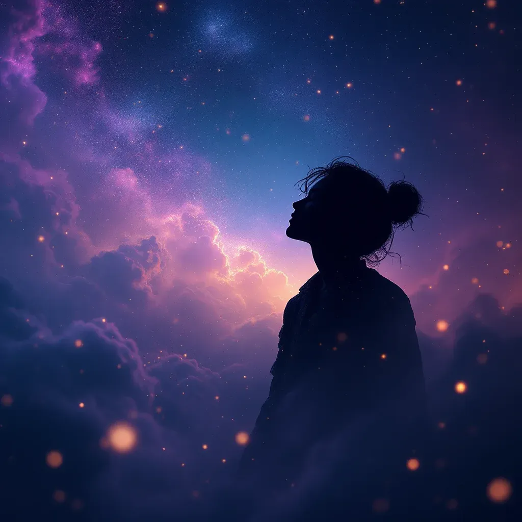 Blackness and Dark Tones — A cosmic mini image representing the blackness and dark tones variant of the symbol of seeing someone having a heart attack.