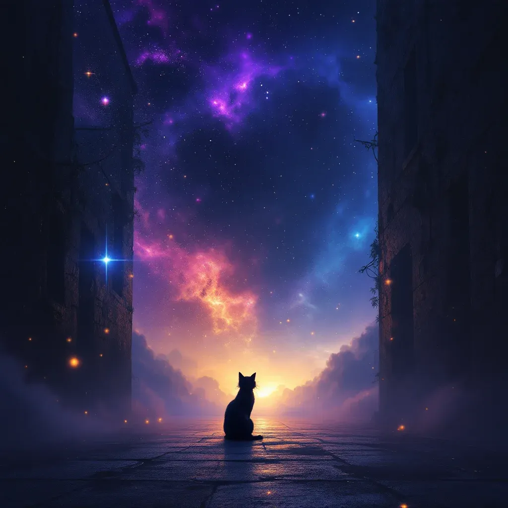 Sokak Kedisi — Kedi sembolünün sokak kedisi varyantını temsil eden cosmic mini görsel.